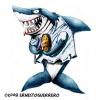 Cartoon: shark attack paddle! (small) by ernesto guerrero tagged sports nature