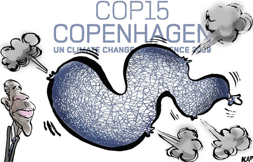 Cartoon: Copenhaguen (medium) by kap tagged copenhaguen,global,warming,obama,summit