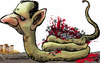 Cartoon: Al Assad (small) by kap tagged al,assad,syria,revolution,mideast,people,violence,freedom
