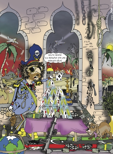 Cartoon: Bengasi (medium) by sam tagged revolution,libya,libyen,karneval,köln,gaddafi,bengasi,gaddafi,karneval,libyen,libya,revolution