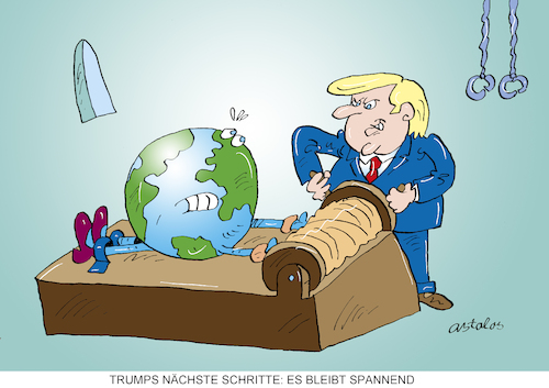 Cartoon: Der Folterer (medium) by astaltoons tagged trump,welt,trump,welt