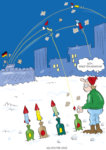 Cartoon: Raketen (medium) by astaltoons tagged raketenabwehr,bundeswehr,aufrüstung,raketenabwehr,bundeswehr,aufrüstung