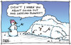 Cartoon: Plowed (small) by JohnBellArt tagged plowed alcohol drunk snowman snow wrecked