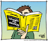 Cartoon: Reading for Dummies (small) by JohnBellArt tagged reading,dummies,read,book,illiterate,humor