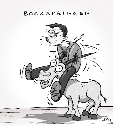 Cartoon: Bockspringen (medium) by INovumI tagged bock,springen,bockspringen