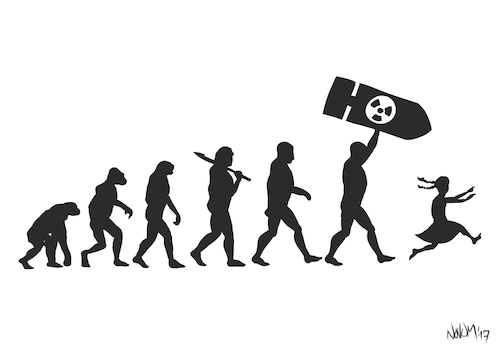 Cartoon: Evolution 2 (medium) by INovumI tagged evolution