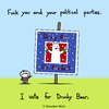 Cartoon: Political Parties (small) by sebreg tagged drunky,bear,silly,humor,politics,cartoon