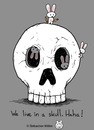 Cartoon: Skull House (small) by sebreg tagged rabbits skull silly