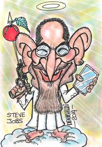 Cartoon: karikatürportre (medium) by demirhindi tagged jobs,steve