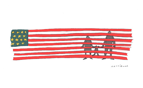Cartoon: USA 2020 (medium) by Mattiello tagged rassismus,faschismus,trump,polizeigewalt,rassismus,faschismus,trump,polizeigewalt