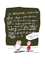 Cartoon: Wandtafel (small) by Mattiello tagged math2022
