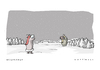 Cartoon: Winternet (small) by Mattiello tagged winter,mann,frau,kommunikation,internet,tablets,winterlandschaft,schnee,kälte,eis