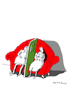 Cartoon: Zwischenwand (small) by Mattiello tagged paar,mann,frau,zwist,unstimmigkeit,kommunikation,gesprächlosigkeit,stumm