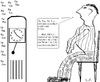 Cartoon: Alter einsamer Mann (small) by Edzard von Keitz tagged alter,mann,spricht,mit,uhr,alt,einsam,tic,toc