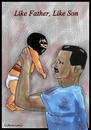 Cartoon: like father like son (small) by Mohamad Altamimi tagged al,assad,isis