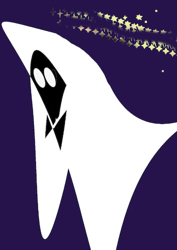 Cartoon: ghost (medium) by ab tagged ghost,fly