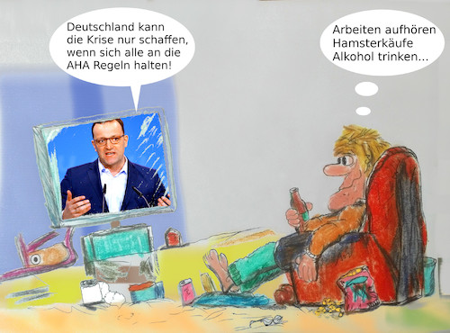 Cartoon: gute regeln (medium) by ab tagged corona,deutschland,hygiene,pandemie,politik,leben
