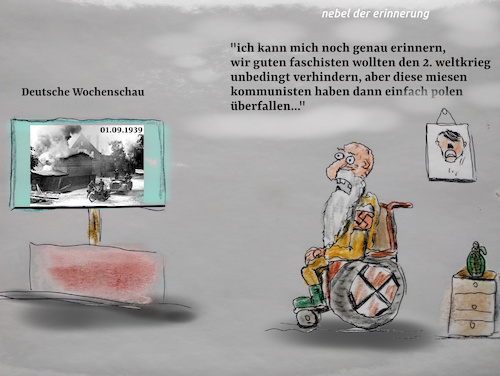 Cartoon: history reloded (medium) by ab tagged deutschland,weltkrieg,nazi,geschichte,hitler,weidel,musk