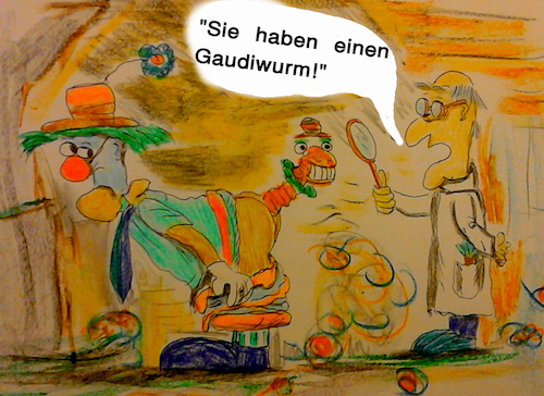 Cartoon: immer nach dem rosenmontagszug (medium) by ab tagged karneval,fasching,kostüm,umzug,maske,tier