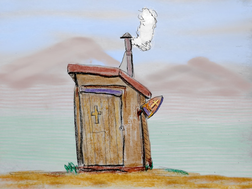 Cartoon: Konklave dahoam (medium) by ab tagged bayern,rom,natur,rauch,kardinal
