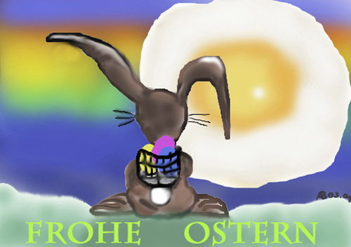 Cartoon: ostern (medium) by ab tagged ostern,hase,spiegelei