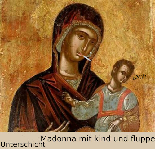 Cartoon: un orthodoxe ikone (medium) by ab tagged ikone,heilig,bild,madonna,kind,russland,orthodox