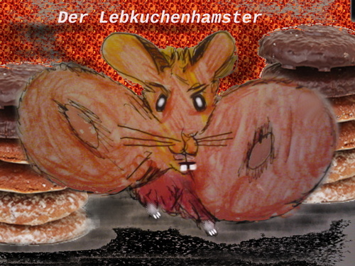 Cartoon: unangenehme weihnachtstiere 2 (medium) by ab tagged hamster,lebkuchen,weihnachten