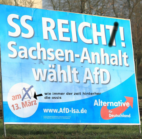 Cartoon: wahlplakate (medium) by ab tagged wahl,plakate,werbung,afd,deutschland