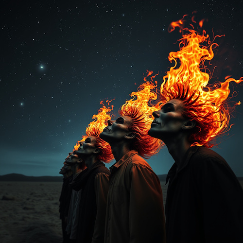 Cartoon: coming (medium) by ab tagged 2026,new,year,sylvester,neues,jahr,horoskop,chinesisch,tier,zeichen,feuer,menschen,energie,ki,schnelligkeit