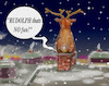Cartoon: chimneytrouble (small) by ab tagged santa,chimney,reindeer