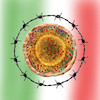 Cartoon: chiuso (small) by ab tagged virus,corona,europa,italien