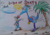 Cartoon: dodo of death (small) by ab tagged dodo,riesenvogel,strand,blut