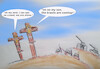 Cartoon: golgatha confusion (small) by ab tagged jesus,cross,crowd,krauts