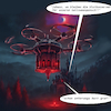 Cartoon: graf dracula lässt bitten (small) by ab tagged halloween,dracula,fest,blut,party,diener,burg,schloss,drohne,konserve,rettung,nacht