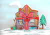 Cartoon: happy holidays (small) by ab tagged corona deutschlasnd winter weihnachten
