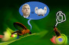 Cartoon: insektenpower (small) by ab tagged em,uefa,deutschland,ungarn,münchen,allianz,arena,fussball