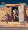 Cartoon: lost in time and space (small) by ab tagged space,weltraum,galaxis,planet,sand,wc,nullnull,materie,transformer