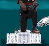 Cartoon: Philadelphia Eagles (small) by ab tagged nfl,football,player,black,president,us,superbowl,winner