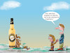 Cartoon: promilehase (small) by ab tagged ostern,hase,ostereier,alkohol,kind