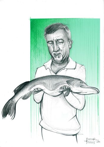 Cartoon: Big Bad Fishy (medium) by ionutbucur tagged fishy
