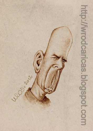 Cartoon: Bruce Willis (medium) by WROD tagged bruce,willis