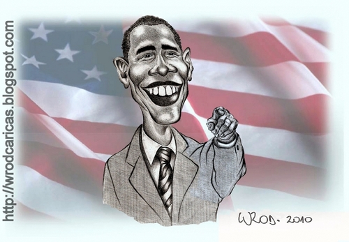 Cartoon: Obama Wants You (medium) by WROD tagged barack,hussein,obama