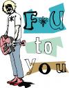 Cartoon: f u to you (small) by andres fv tagged the,rock,star