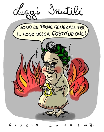 Cartoon: Calderoli (medium) by Giulio Laurenzi tagged calederoli