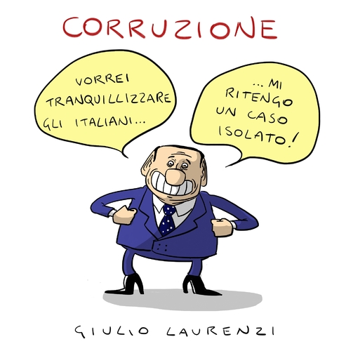 Cartoon: Corruzione (medium) by Giulio Laurenzi tagged corruzione