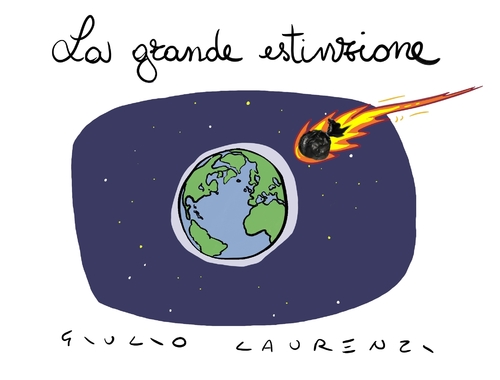 Cartoon: Estinzione (medium) by Giulio Laurenzi tagged estinzione