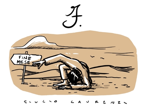 Cartoon: Fiducia (medium) by Giulio Laurenzi tagged fiducia