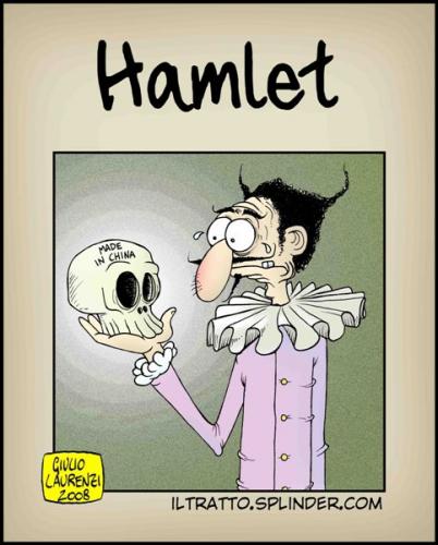 Cartoon: Hamlet (medium) by Giulio Laurenzi tagged politics