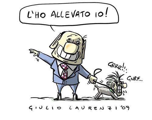 Cartoon: Il Berluscane (medium) by Giulio Laurenzi tagged politics,italy,silvio,berlusconi