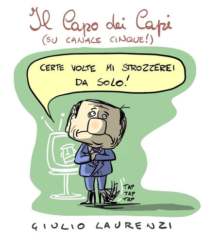 Cartoon: Il capo dei capi (medium) by Giulio Laurenzi tagged capo,mafia,berlusconi